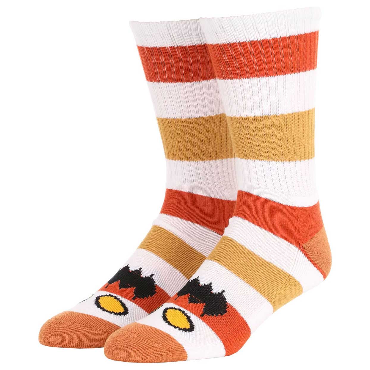 Toy Machine Monster Big Stripe Socks Brown socks Toy Machine 