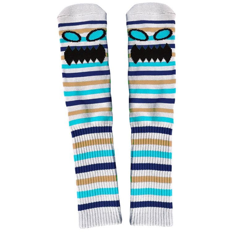 Toy Machine Monster Face Mini Stripes Blue socks Toy Machine 