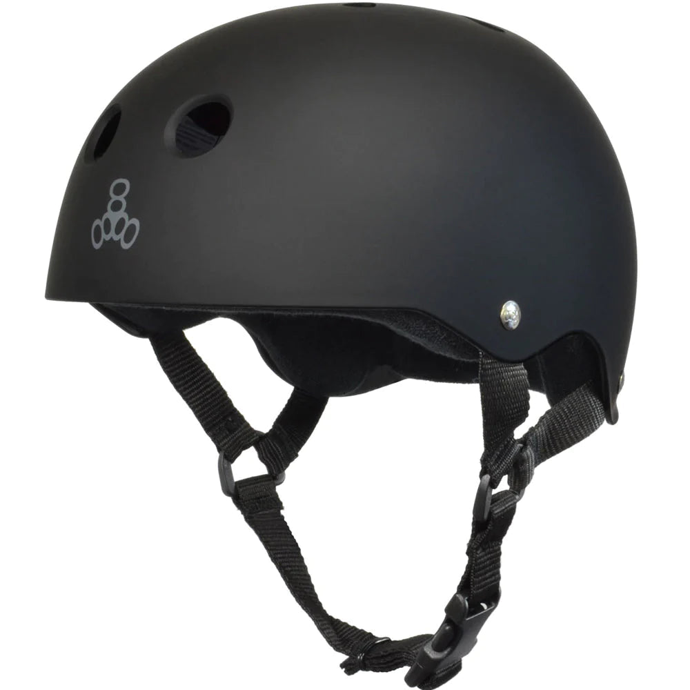 Triple 8 Sweatsaver Helmet Black Matte safety gear Triple 8 