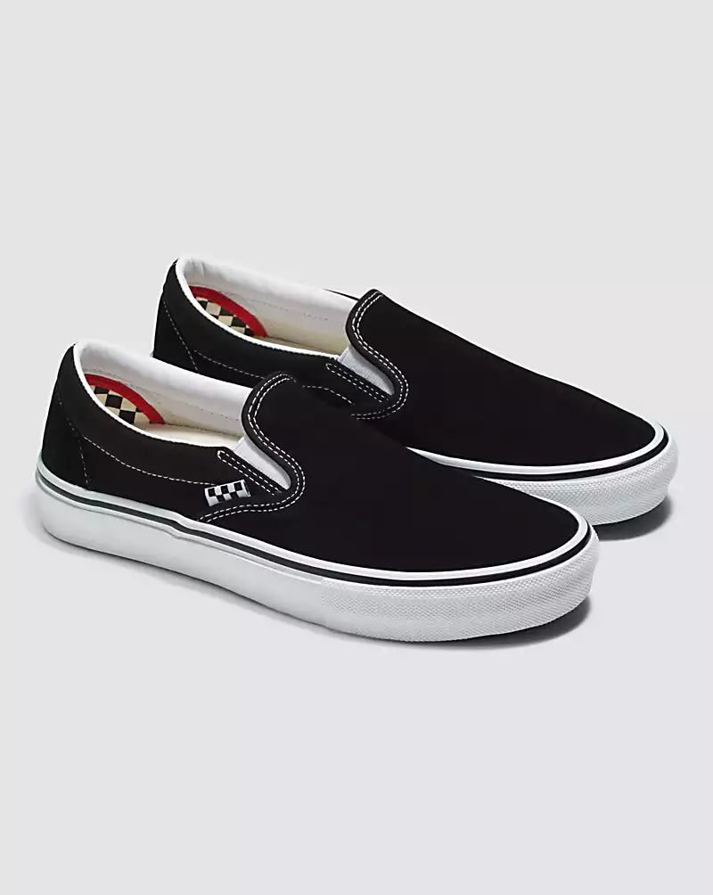 Vans Skate Slip-On Suede Black/White footwear Vans 