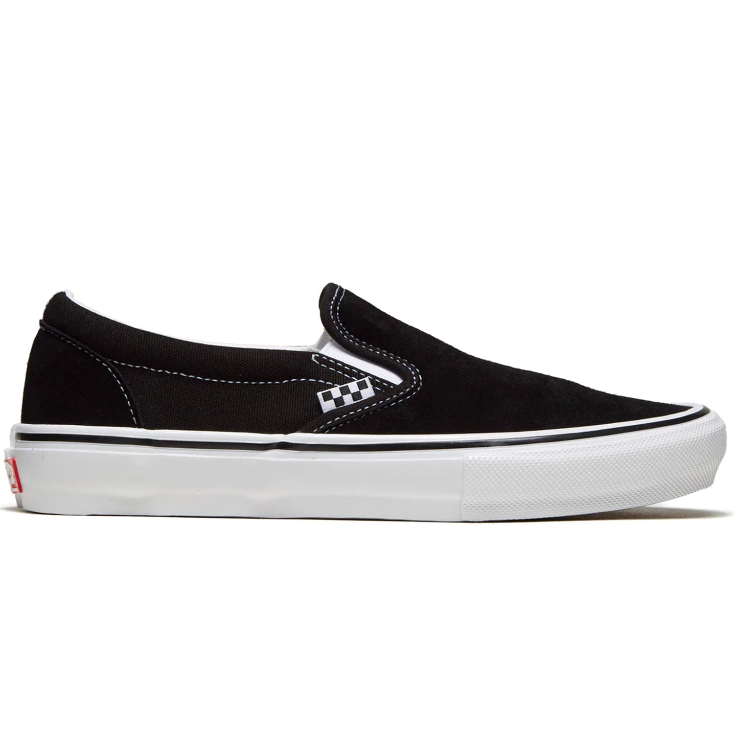 Vans Skate Slip-On Suede Black/White footwear Vans 