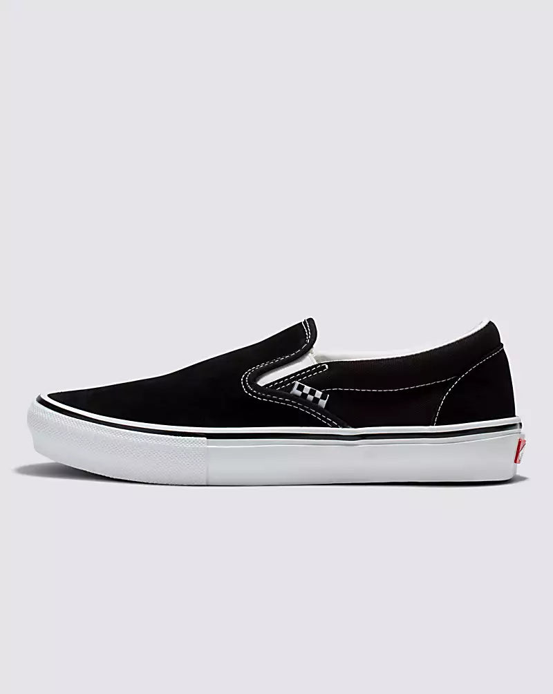 Vans Skate Slip-On Suede Black/White footwear Vans 