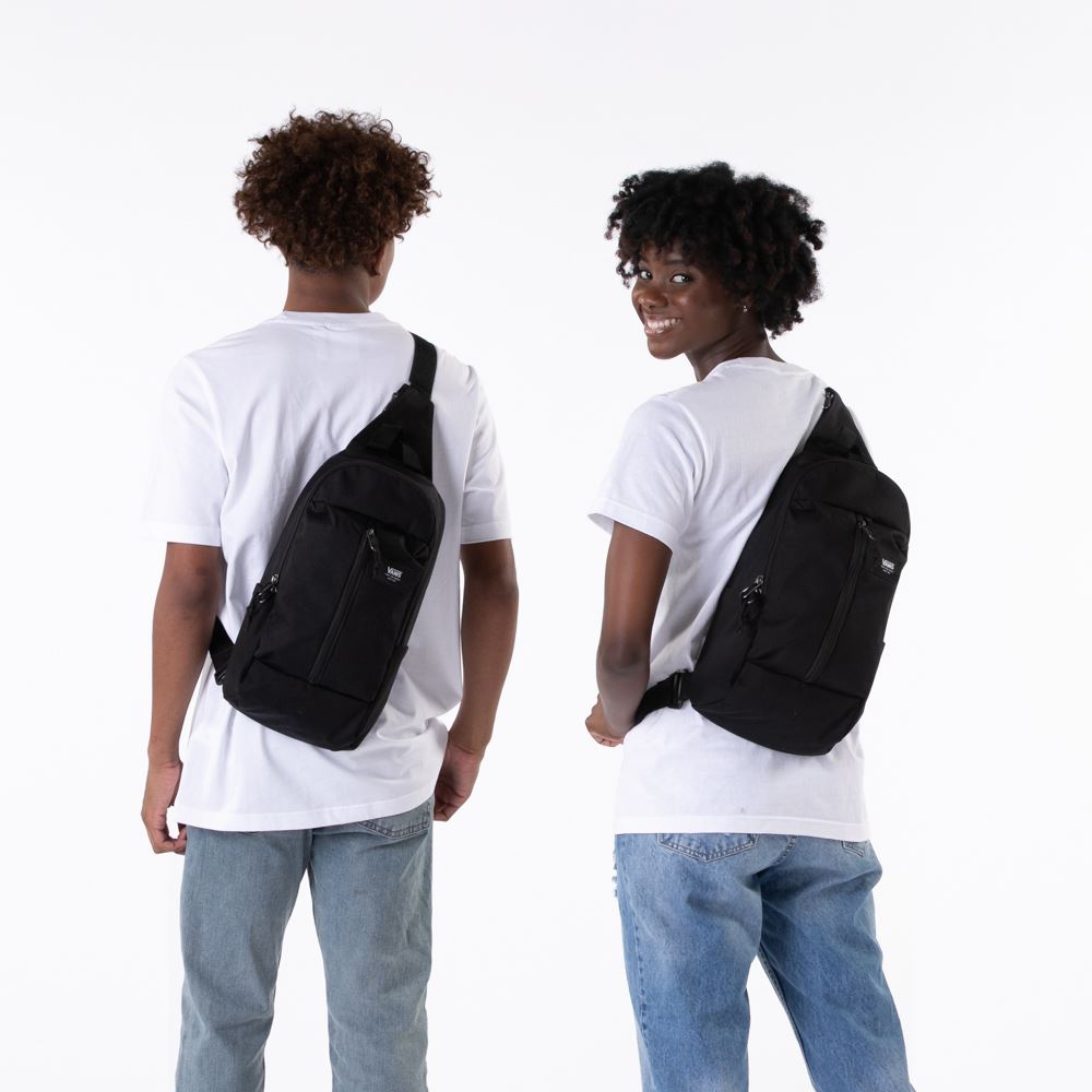 Vans Warp Sling Bag Black Ripstop bags Vans 