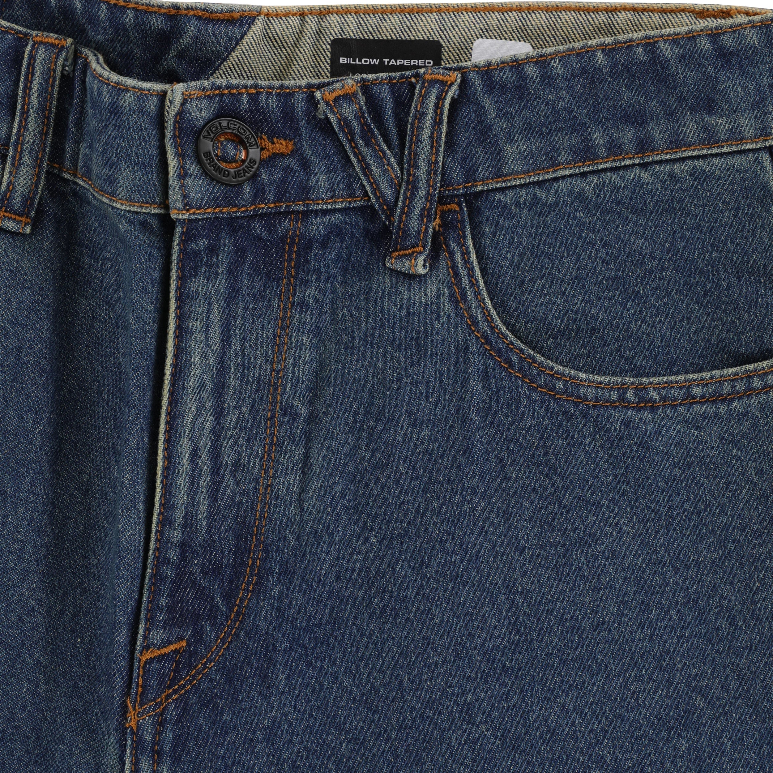 Volcom Billow Tapered Denim Indigo Ridge Wash - Coureur Goods
