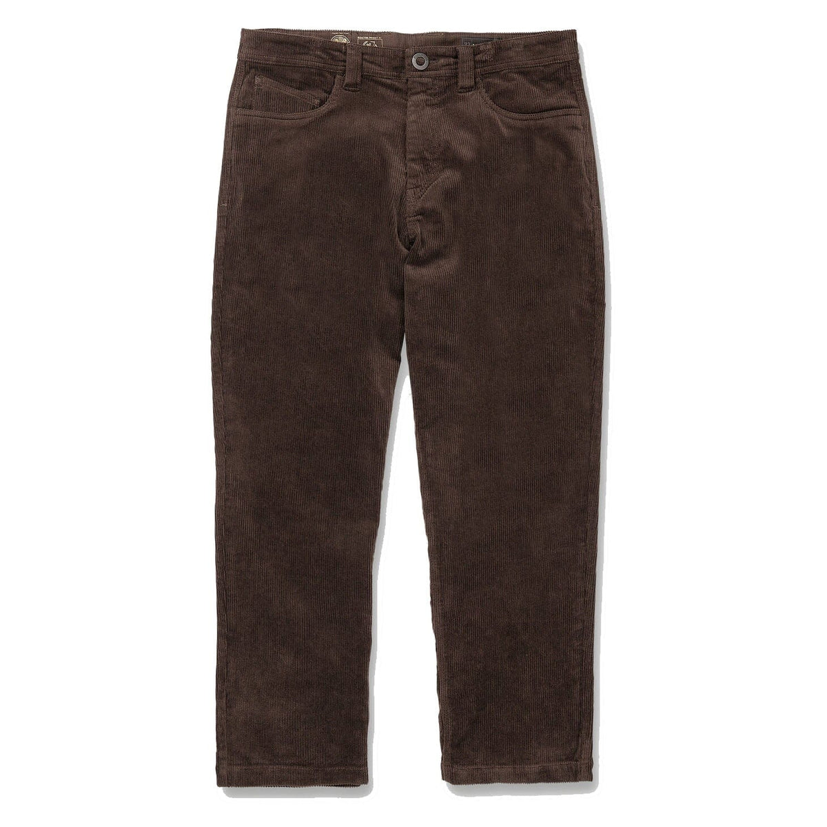Volcom Modown Relaxed Tapered Cord Dark Brown Pants Volcom 