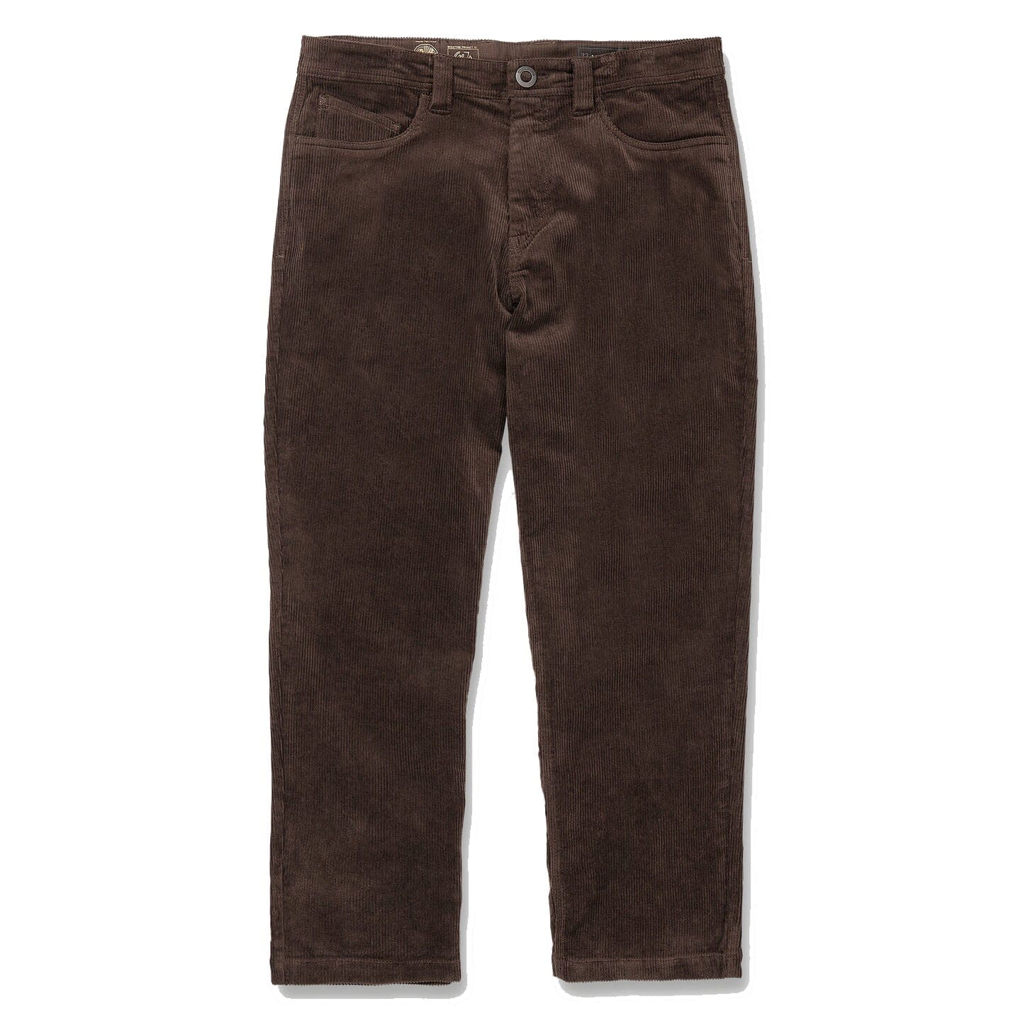 Volcom Modown Relaxed Tapered Cord Dark Brown Pants Volcom 