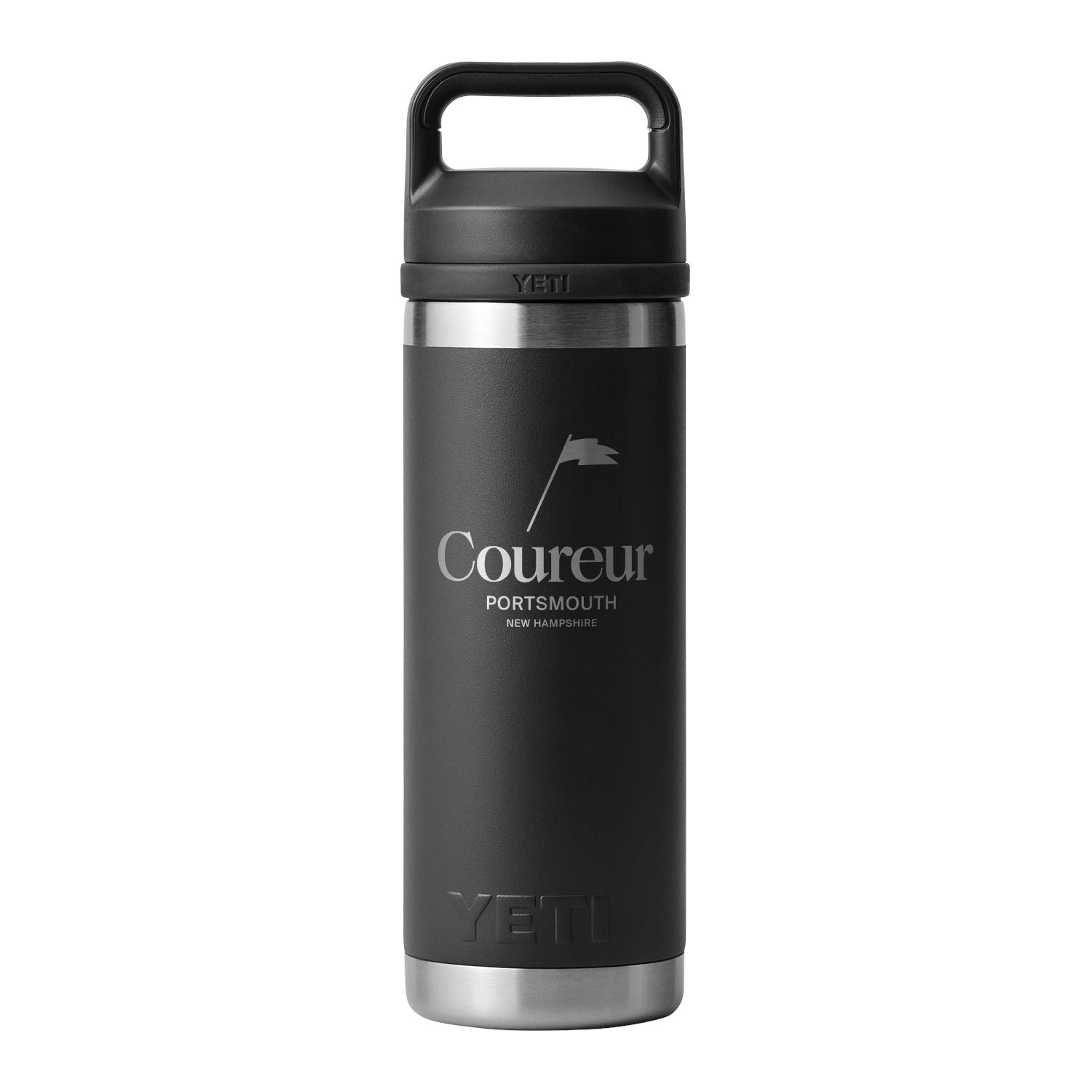 Yeti x Coureur Rambler 18oz Chug Bottle Black accessories Yeti 